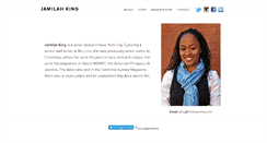 Desktop Screenshot of jamilahking.com